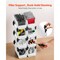 Stackable Plastic Storage Bins 14 Liter Durable Organizer with Front Access Label Stickers